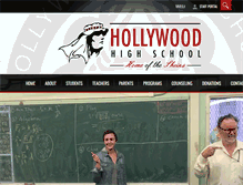 Tablet Screenshot of hollywoodhighschool.net